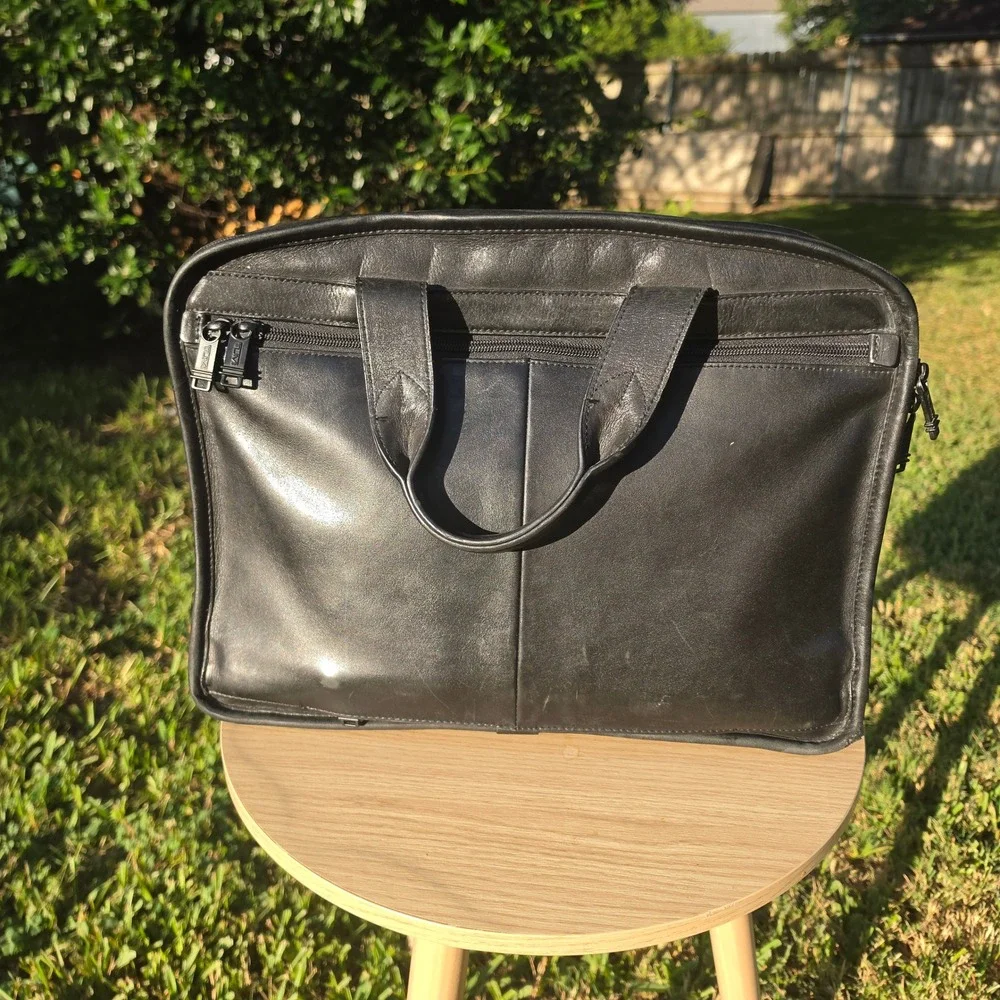 Tumi alpha leather
